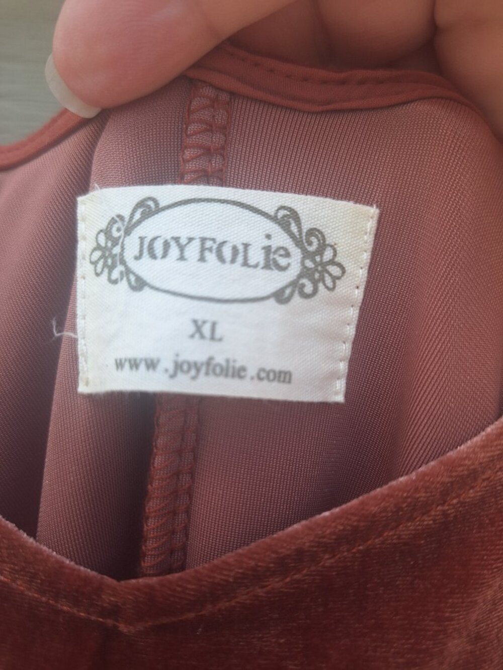 Joyfolie Anastasia XL Antique Pink Velvet Maxi Dress Fall Wedding Guest - Picture 5 of 6